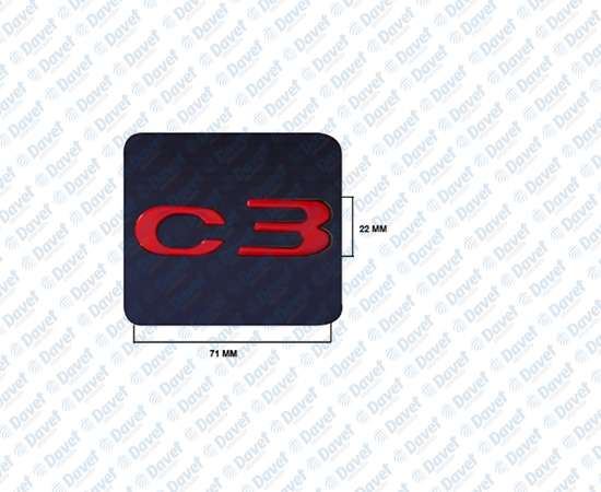 MTJ 2285A Yazi C3 Kirmizi-Citroen  ####